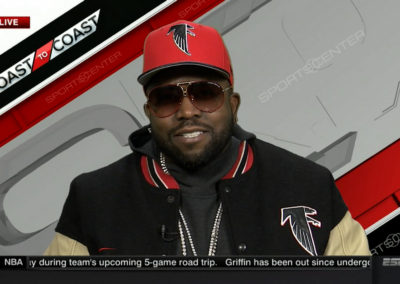 Rapper BigBoi on Sportscenter on ESPN