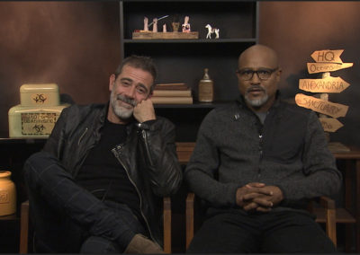 Actor Jeffery Dean Morgan and Actor Seth Gilliam sit together in studio interview